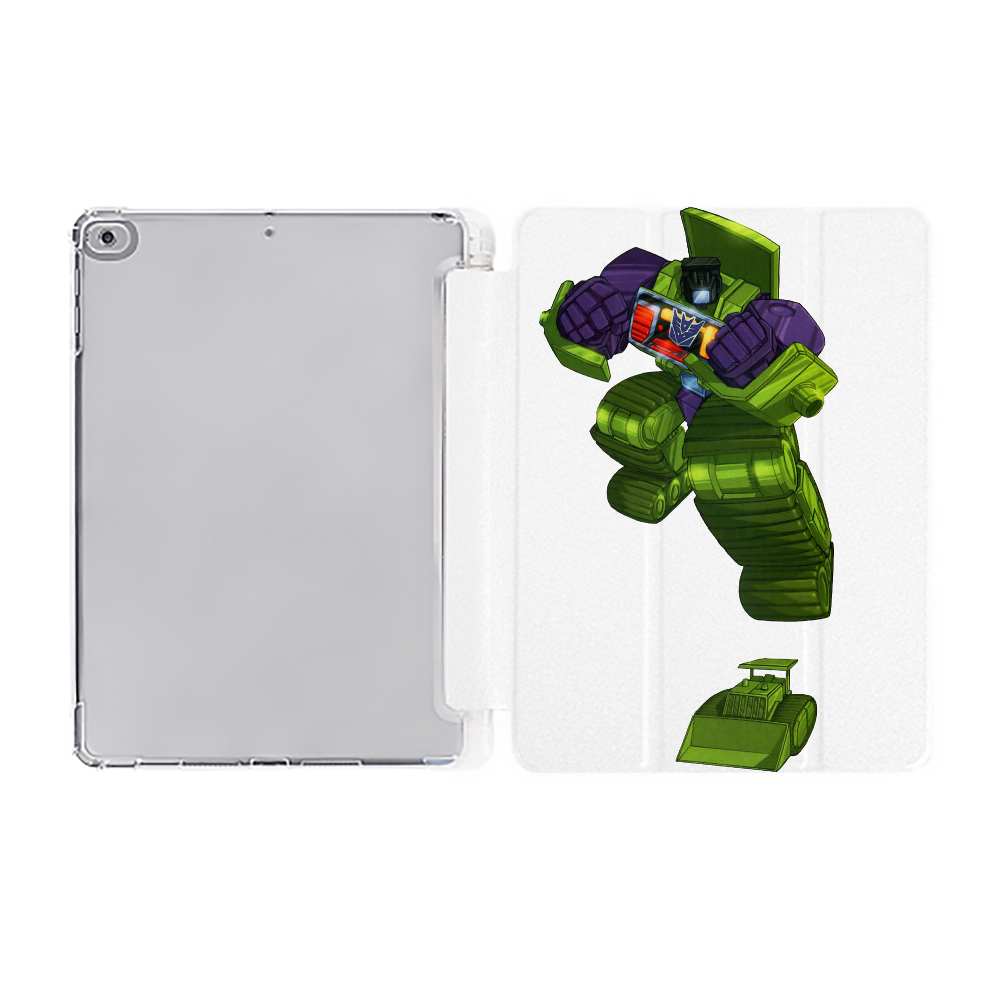 （画像用）  IPad ケース ペン収納付き 三つ折りスタンド PUレザー×シリコン 対応機種9.5/10.5/10.9インチ